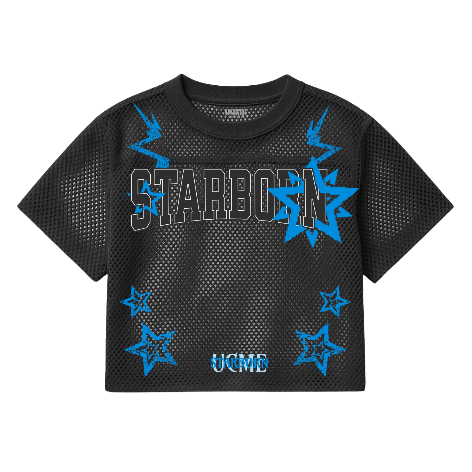 ★LMC★MESH JERSEY Oversized Blue Mesh Football Jersey Miami 2022 | Rolling Loud