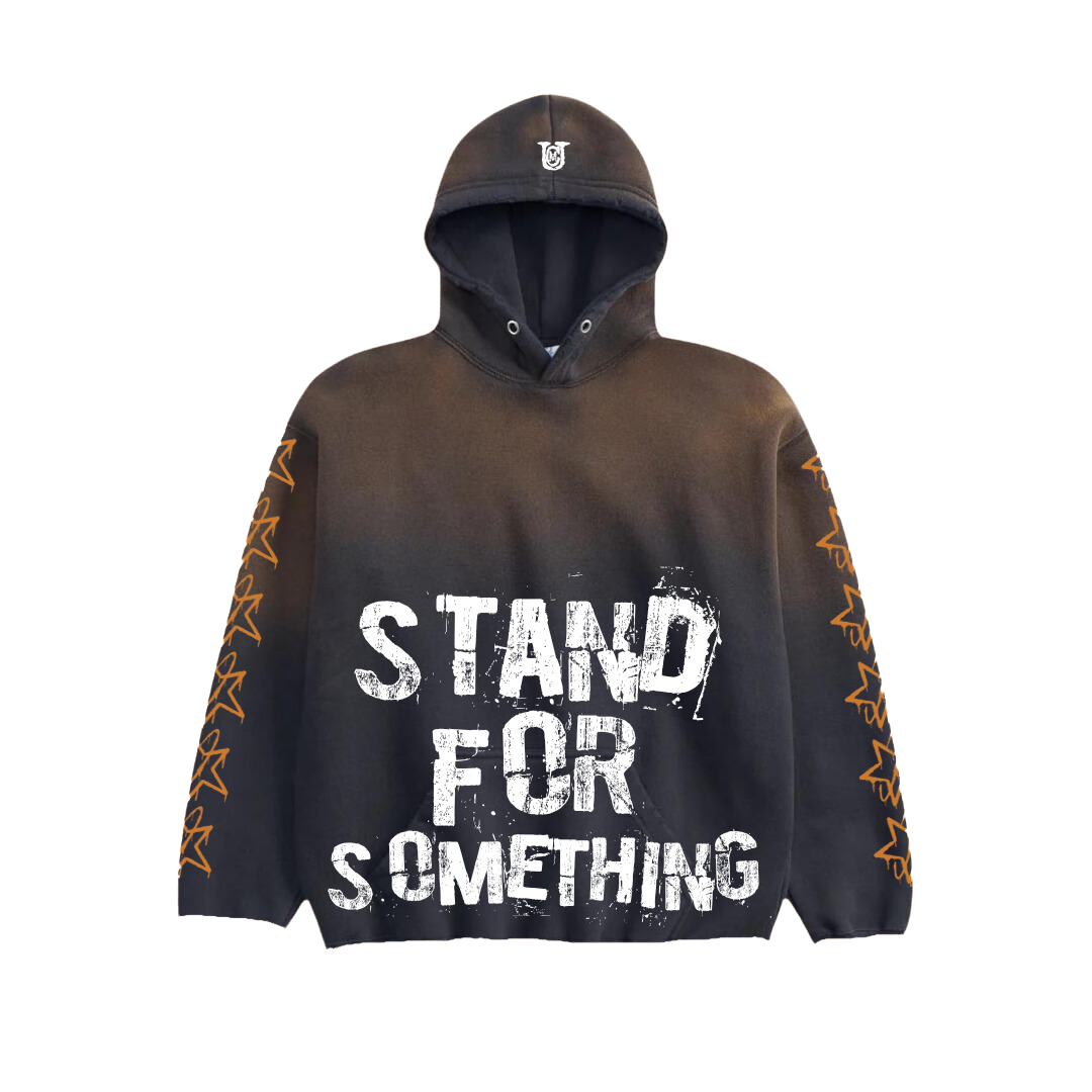 Fall Rust Distressed Hoodie