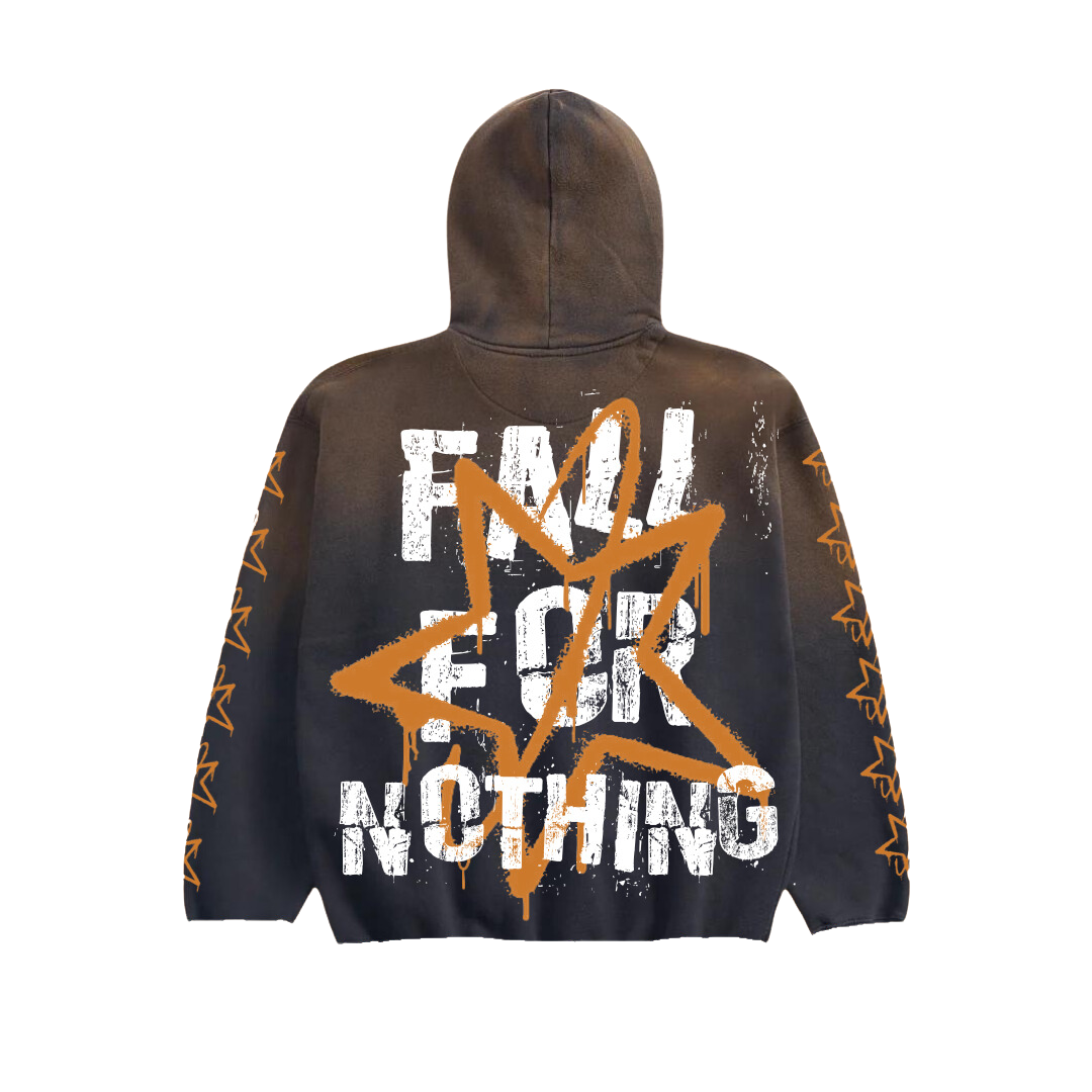 Fall Rust Distressed Hoodie