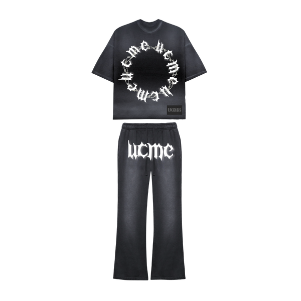 Potassium Dyed Tee Flared Set